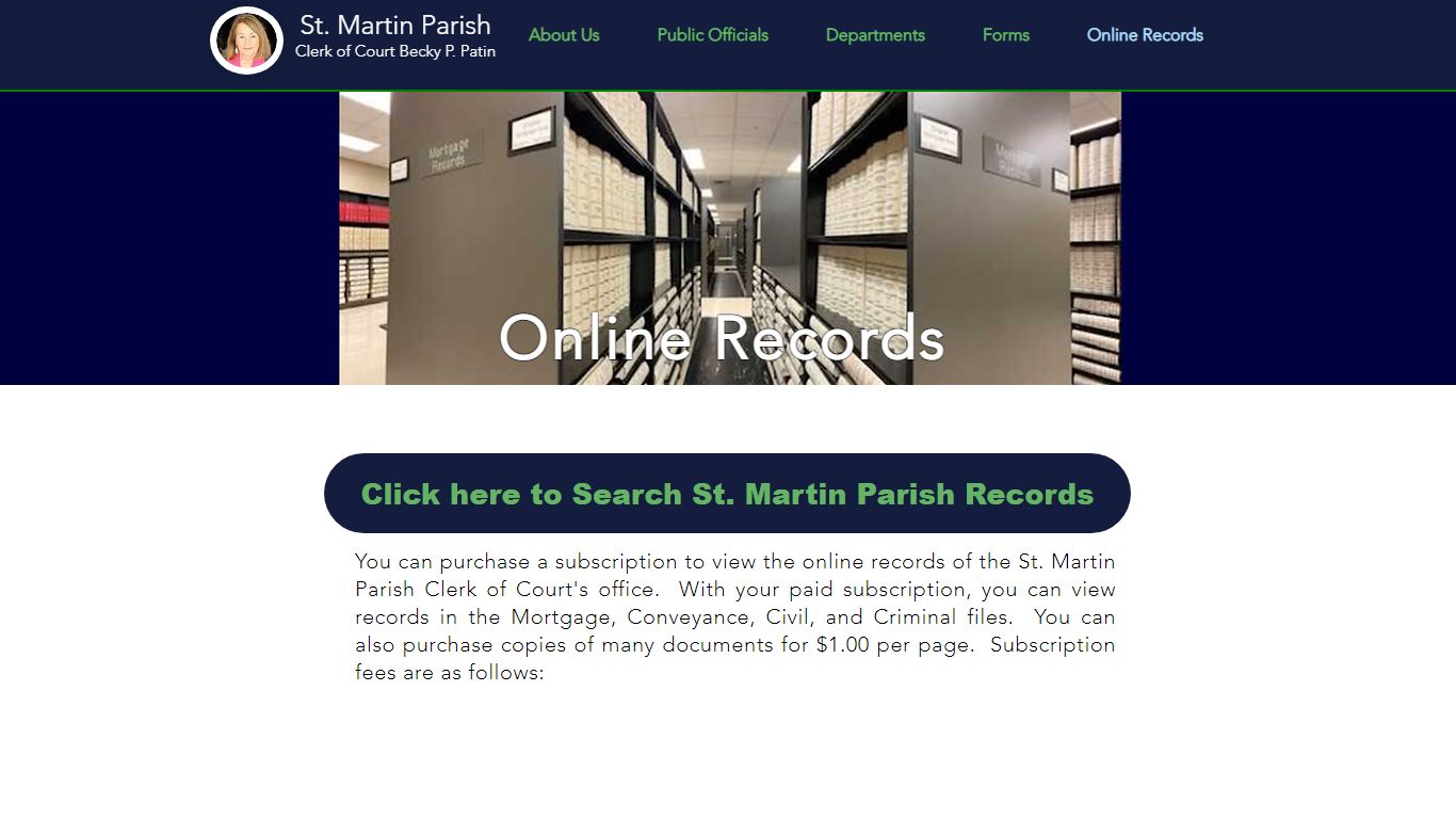 Online Records | St. Martin Clerk